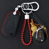 Customizable Genuine Leather Car Key Cover | DIY Modification Key Fob Case