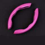 Universal Four Seasons Carbon Fiber Look Steering Wheel Cover | Ultra-Thin Non-Slip Grip