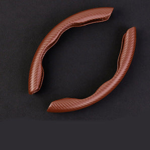 Universal Four Seasons Carbon Fiber Look Steering Wheel Cover | Ultra-Thin Non-Slip Grip