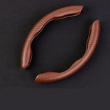 Universal Four Seasons Carbon Fiber Look Steering Wheel Cover | Ultra-Thin Non-Slip Grip
