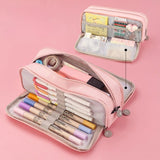 Creative Stationery Bag for Primary School Students Large Capacity Pencil Case Cute Organizer Pouch Kids School Supply Zipper Bag