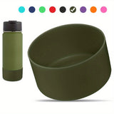 Car Cup Holder Bottom Protector | Anti-Scratch Silicone Sleeve for Sports Bottles