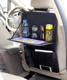 Foldable Dining Table Car Seat Back Organizer | Multi-Pocket Tray & Storage Bag