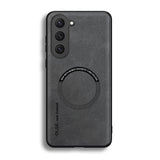 Luxury Sheepskin Leather Phone Case | Magnetic Car Mount & Wireless Charging Cover