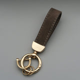 Suede Car Key Chain with Anti-Lost Hardware Premium Key Fob Holder Auto Interior Accessory Durable Metal Key Ring