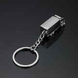 3D Truck Model Metal Keychain | Creative Vehicle Pendant & Car Accessory